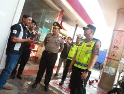 Kapolres Pelabuhan Tanjung Perak Pantau SPBU, Pastikan Stok BBM Aman