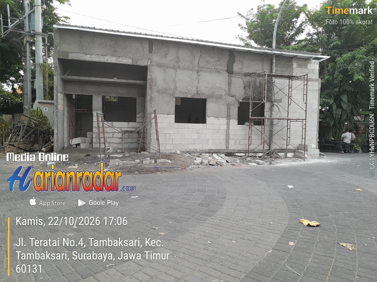 Proyek Ghoib Balai RW Teratai Tanpa Papan Informasi