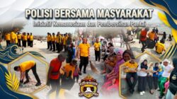 Kapolres Pelabuhan Tanjung Perak Pimpin Green Policing di Pantai Cumpat