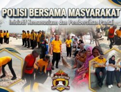 Kapolres Pelabuhan Tanjung Perak Pimpin Green Policing di Pantai Cumpat