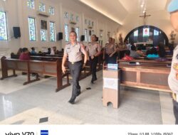 Kapolres Tanjung Perak bersama Kapolsek Asemrowo Gelar Minggu Kasih di Gereja Santo Mikael Surabaya