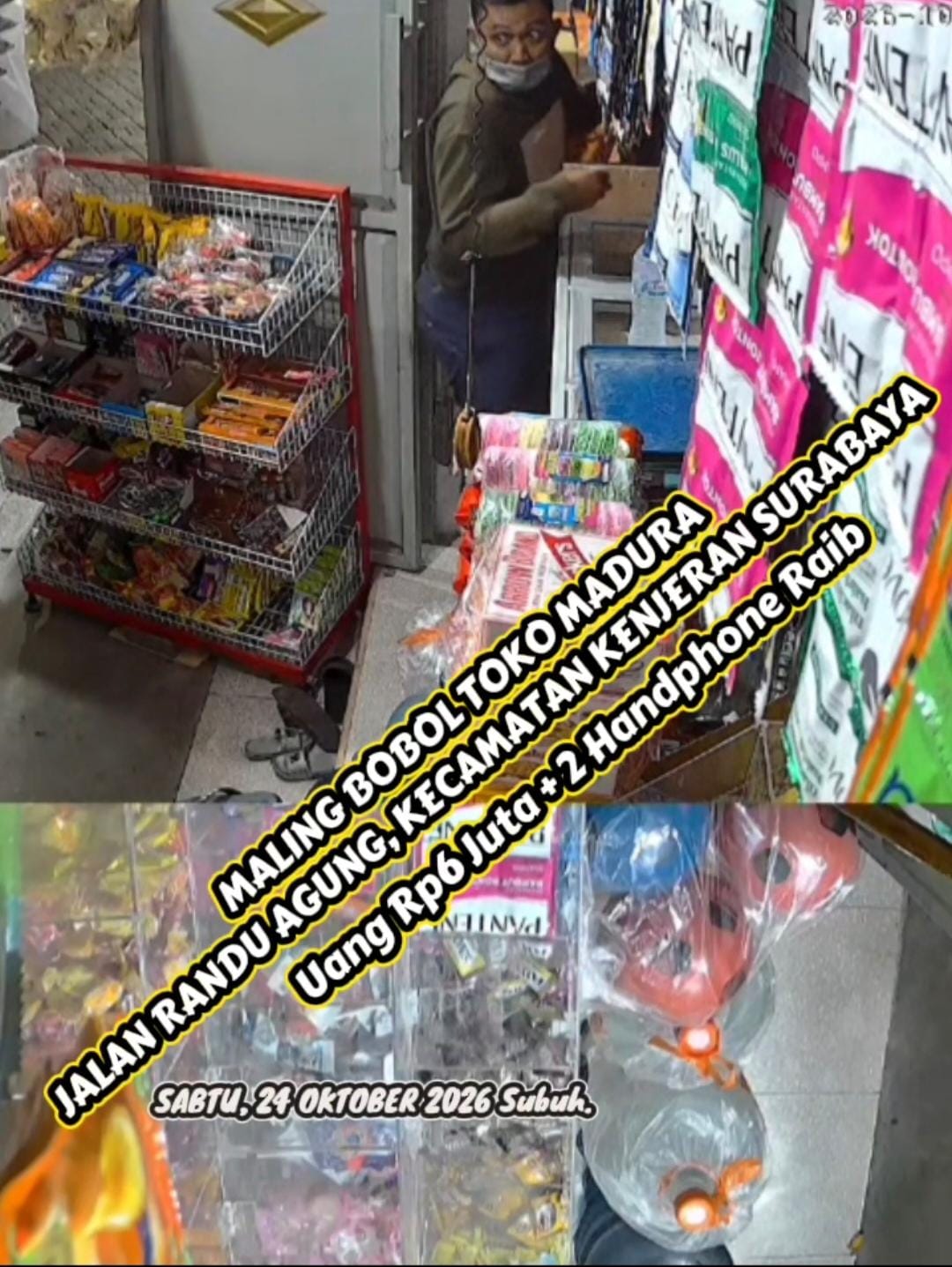 Tim Jatanras Polres Tanjung Perak Bekuk Terduga Pembobol Toko Madura Barokah