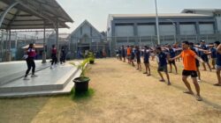 Jaga Kebugaran, Warga Binaan Rutan Kelas I Surabaya Antusias Ikuti Senam Aerobik Rutin