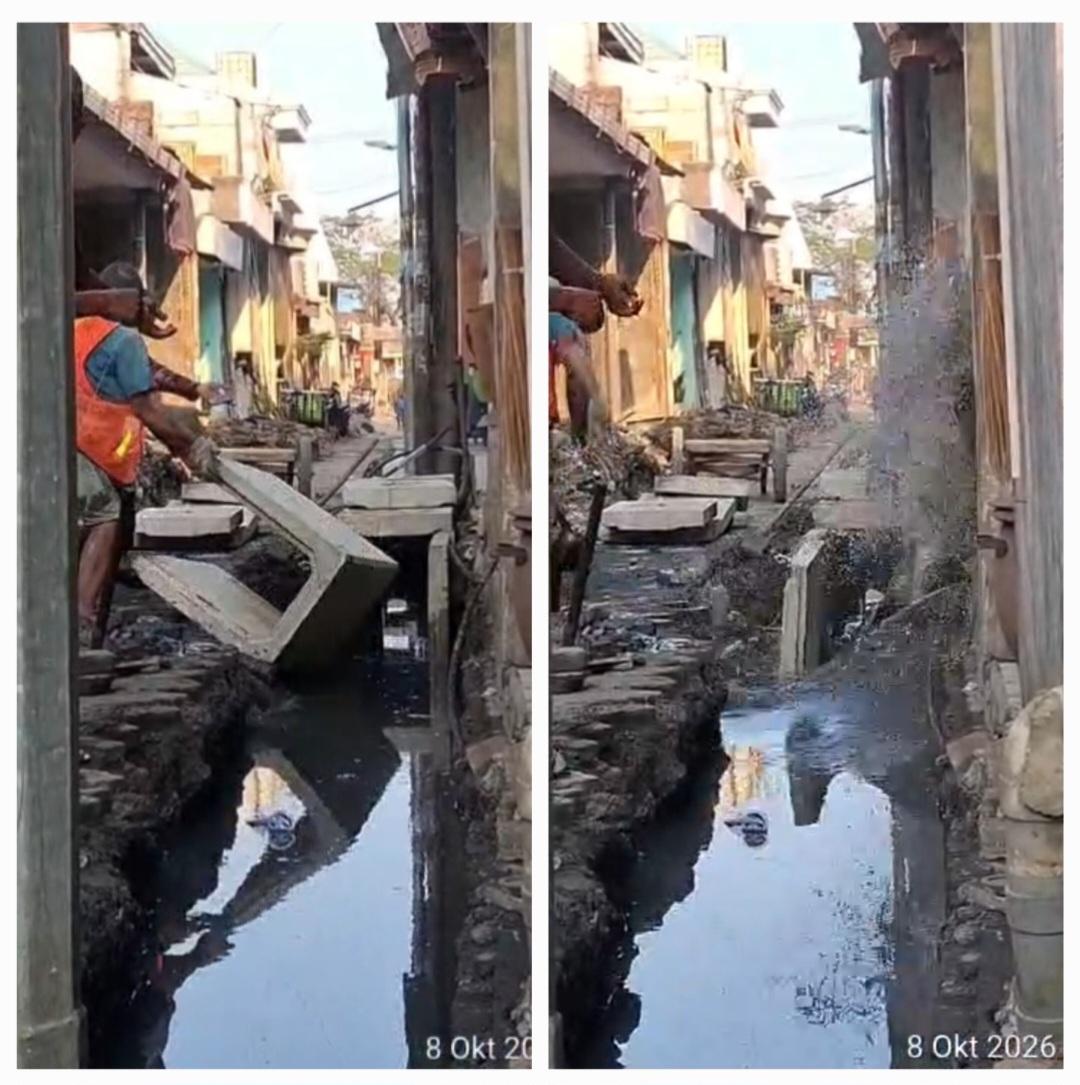 Proyek U-Ditch Bulak Banteng Patriot: Pekerja Sengaja Ciptakan Ombak Muncratkan Air Comberan ke Rumah Warga